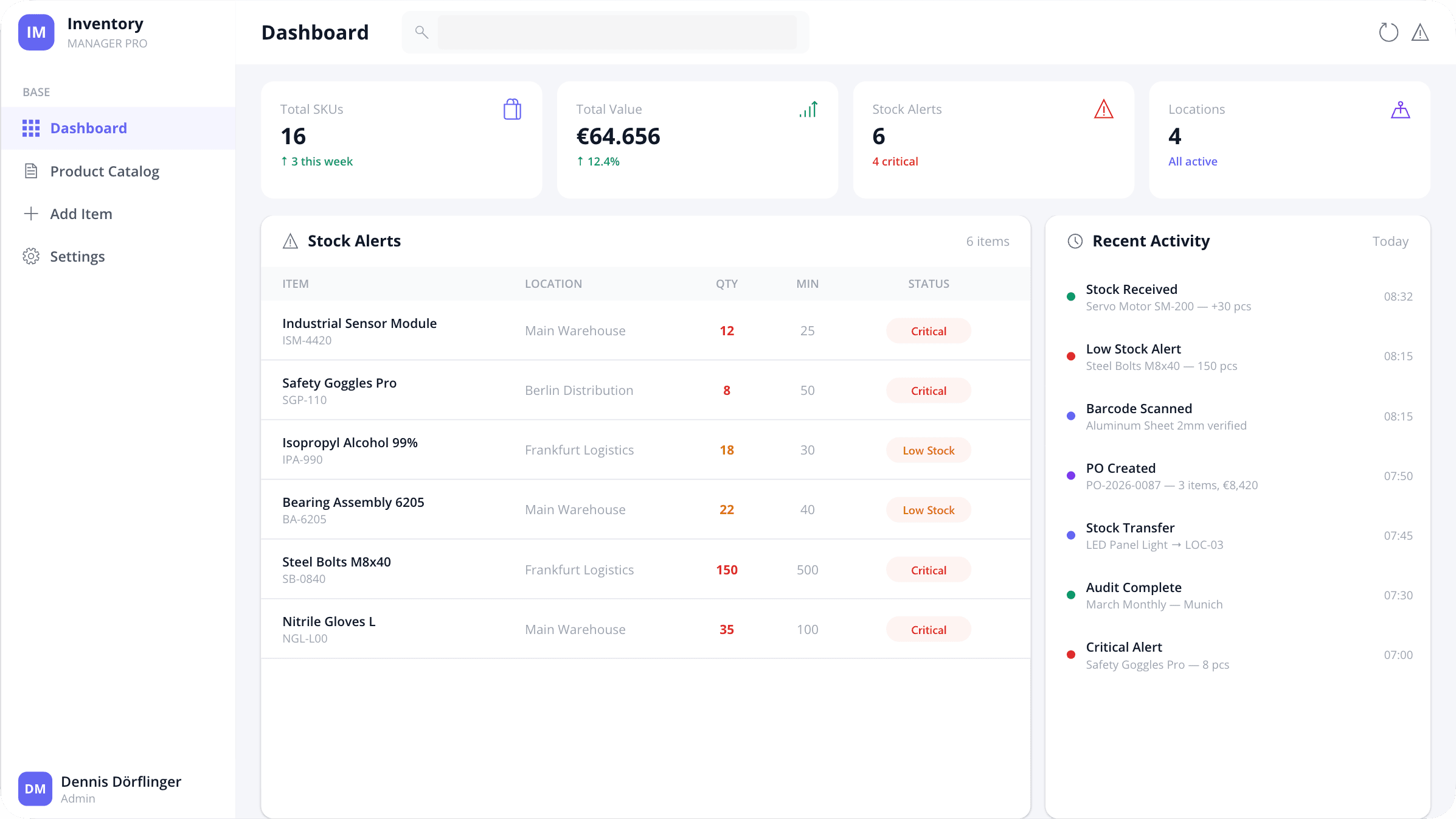 Inventory Manager app preview