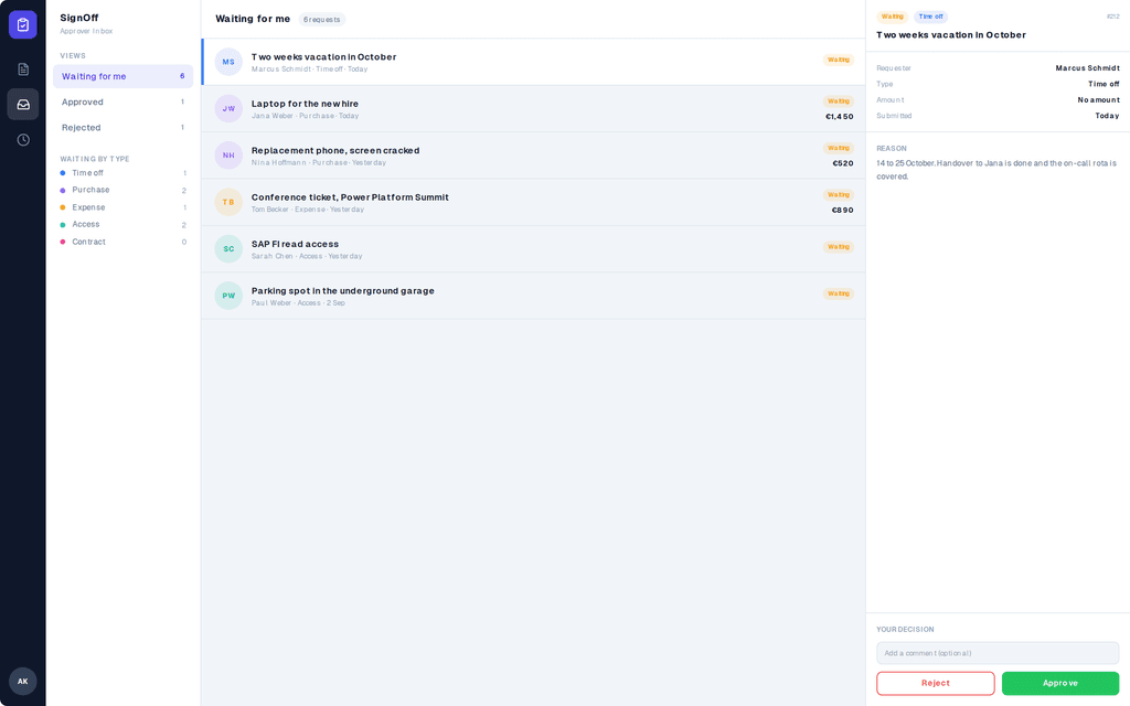 Approvals App for Power Apps, preview