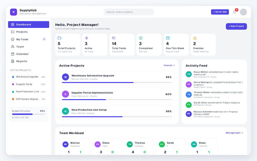 Project Management App preview