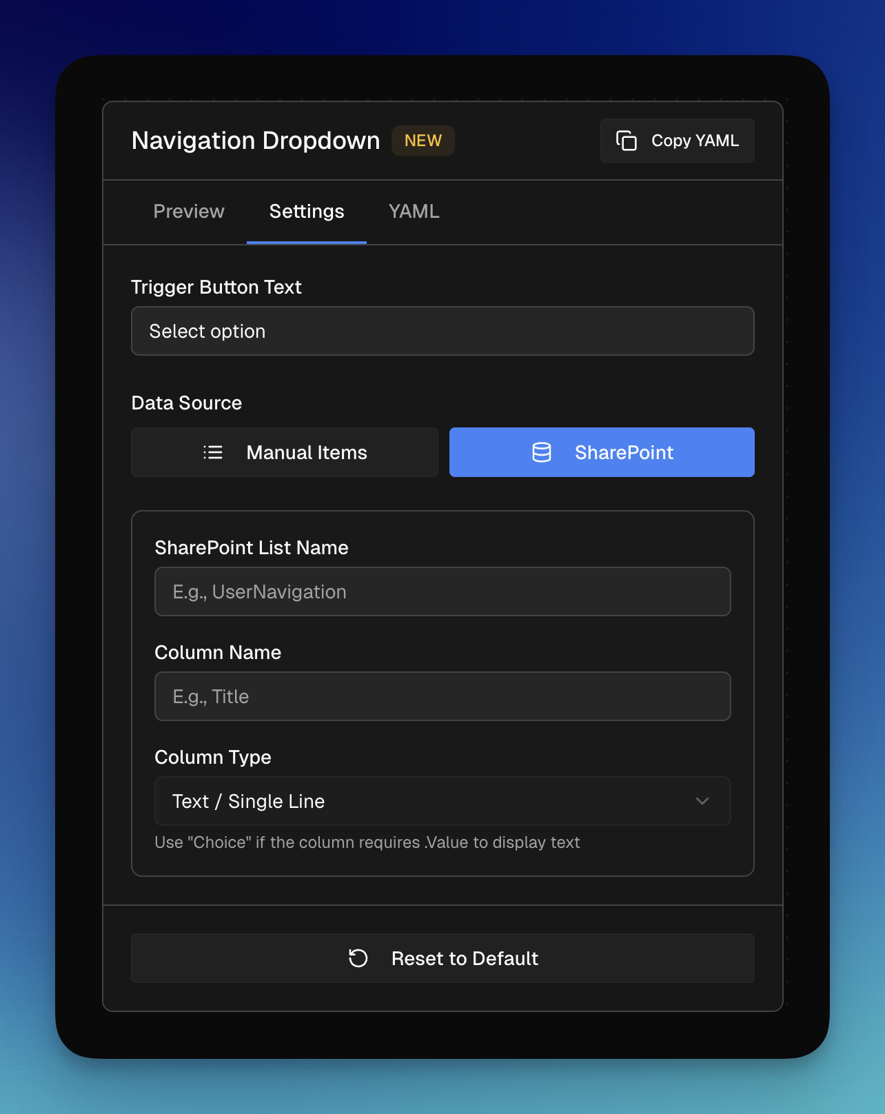 SharePoint Dropdowns